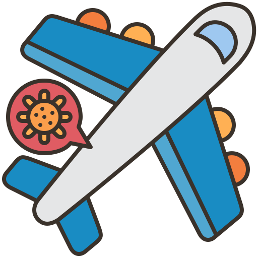 Airplane Amethys Design Lineal Color icon