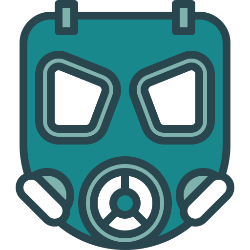 máscara de gas Berkahicon Lineal Color icono
