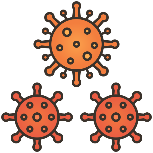 Coronavirus Amethys Design Lineal Color icon