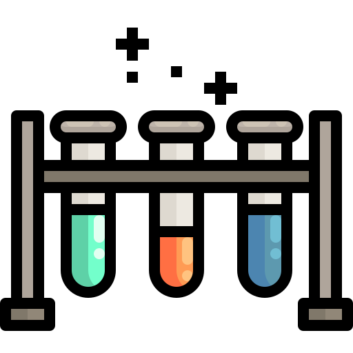 reagenzglas Justicon Lineal Color icon