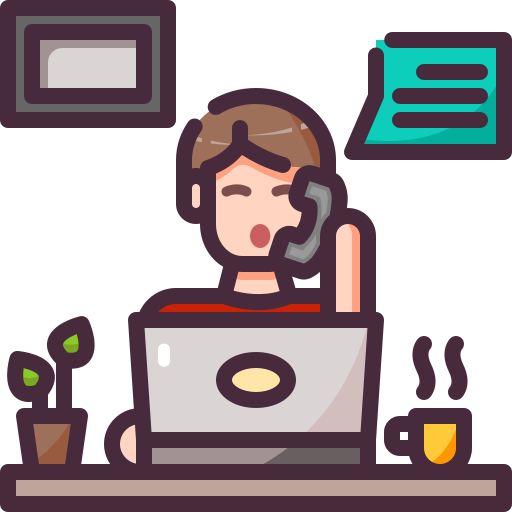 Teleworking Generic Outline Color icon