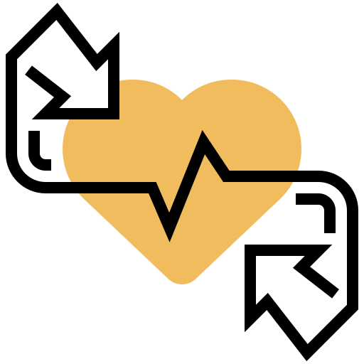 Heart attack Meticulous Yellow shadow icon