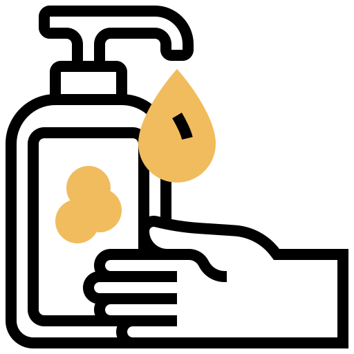 alcohol en gel Meticulous Yellow shadow icono