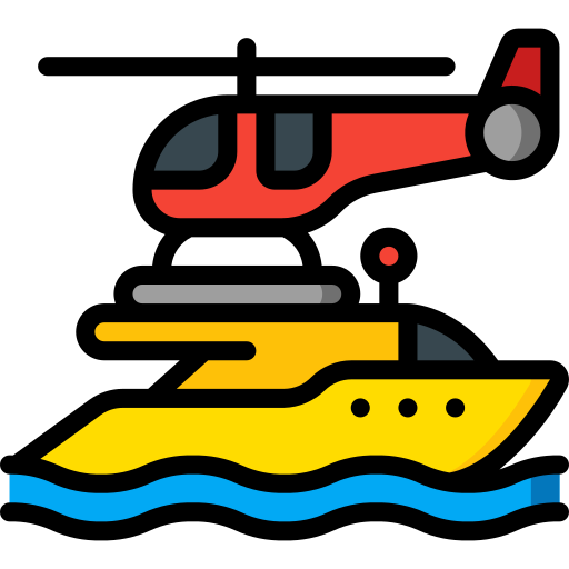 Yacht Basic Miscellany Lineal Color icon