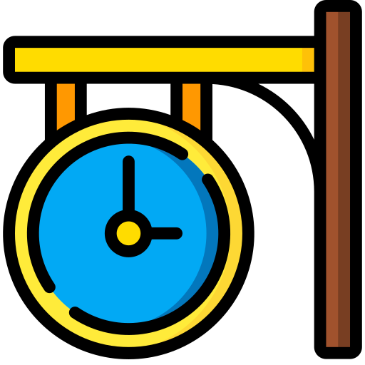 Clock Basic Miscellany Lineal Color icon