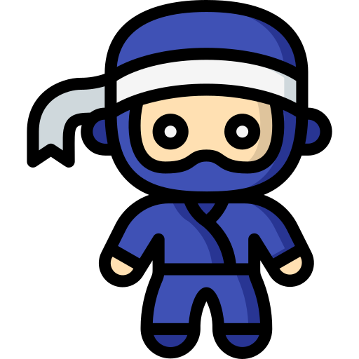 ninja Basic Miscellany Lineal Color ikona