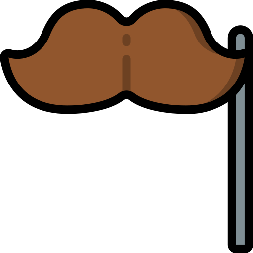 Moustache Basic Miscellany Lineal Color icon