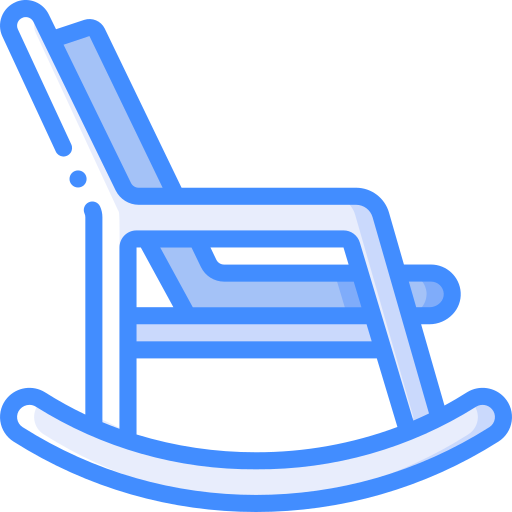 schommelstoel Basic Miscellany Blue icoon