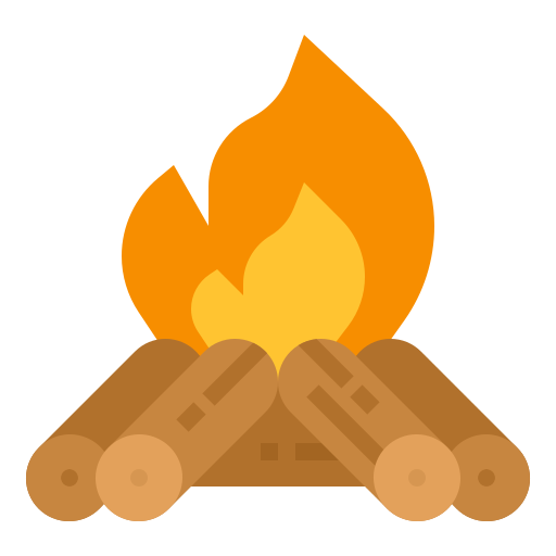 lagerfeuer Ultimatearm Flat icon