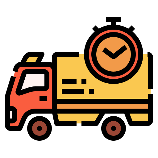 Delivery truck Linector Lineal Color icon
