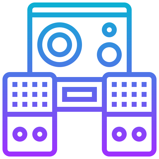 audio-lautsprecher Meticulous Gradient icon