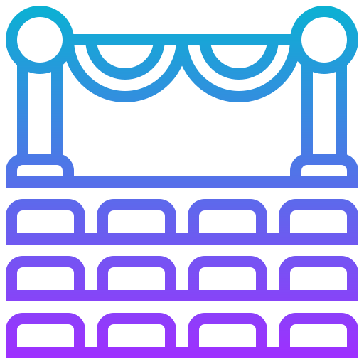 theater Meticulous Gradient icon