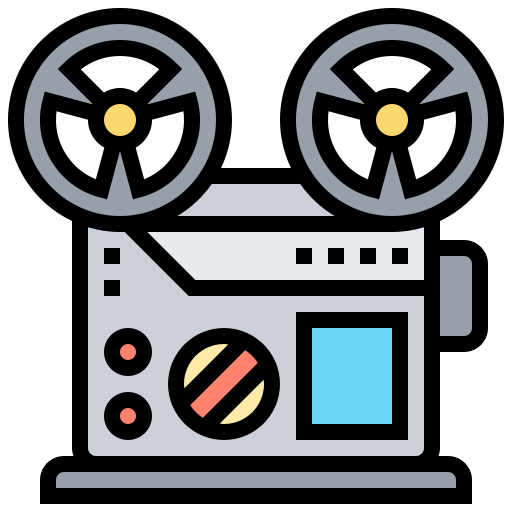 Movie reel Meticulous Lineal Color icon