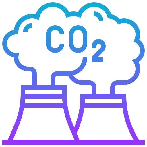 Carbon dioxide Meticulous Gradient icon