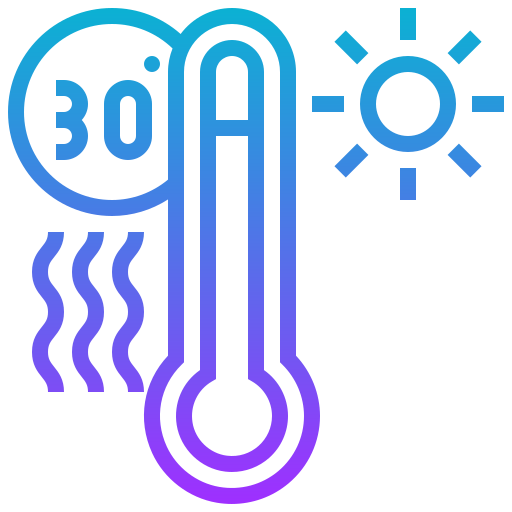 High temperature Meticulous Gradient icon