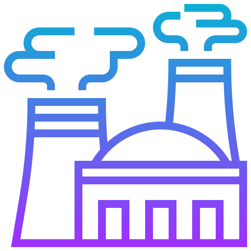 elektrownia jądrowa Meticulous Gradient ikona