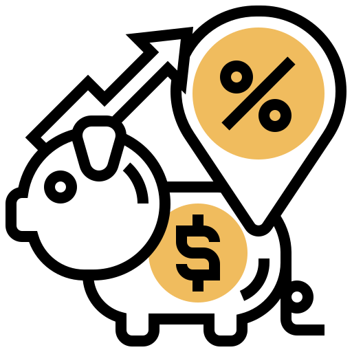 Fixed interest rate Meticulous Yellow shadow icon