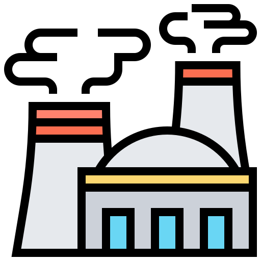 Атомная Электростанция Meticulous Lineal Color иконка
