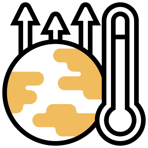 il riscaldamento globale Meticulous Yellow shadow icona