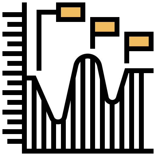 Progress chart Meticulous Yellow shadow icon