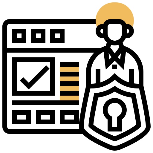 データ保護 Meticulous Yellow shadow icon
