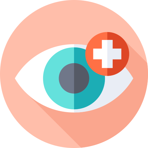oftalmologia Flat Circular Flat icona