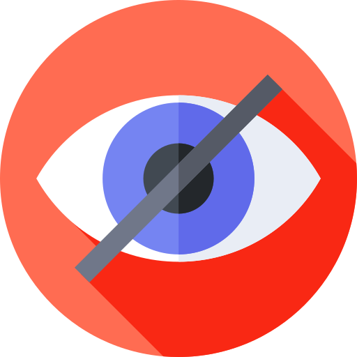 blind Flat Circular Flat icon