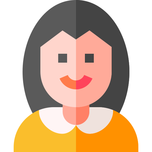 Woman Basic Straight Flat icon