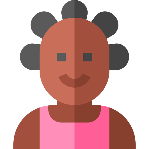 Woman Basic Straight Flat icon