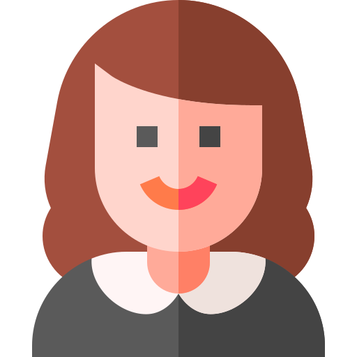 Woman Basic Straight Flat icon