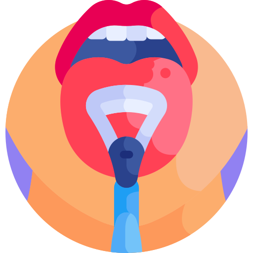 Tongue cleaner Detailed Flat Circular Flat icon