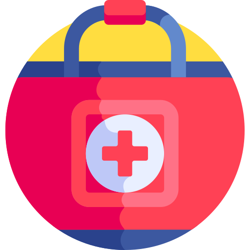 First aid kit Detailed Flat Circular Flat icon