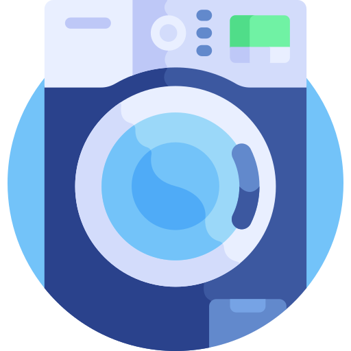 máquina de lavar Detailed Flat Circular Flat Ícone