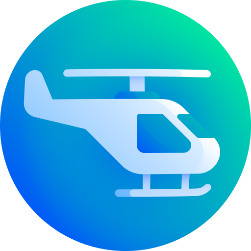 헬리콥터 Gradient Galaxy Gradient icon