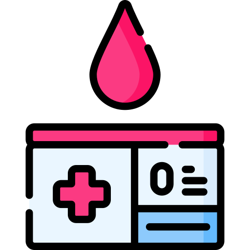 tarjeta de donante de sangre Special Lineal color icono