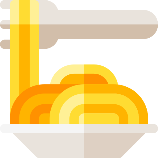 espaguetis Basic Rounded Flat icono