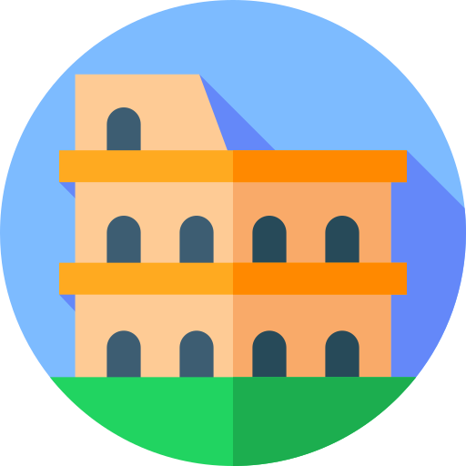 コロッセオ Flat Circular Flat icon