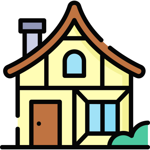 Medieval house Special Lineal color icon