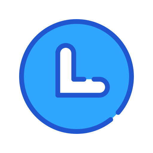linksonder Generic Blue icoon