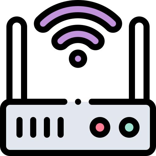 modem Detailed Rounded Lineal color icon