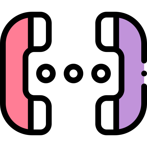 rozmowa Detailed Rounded Lineal color ikona