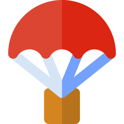 fallschirm Basic Rounded Flat icon