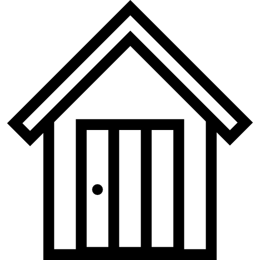 Barn Coloring Lineal icon