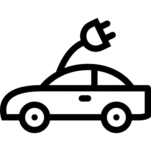 Electric car Coloring Lineal icon