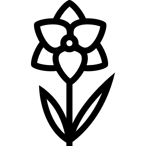 Flower Coloring Lineal icon
