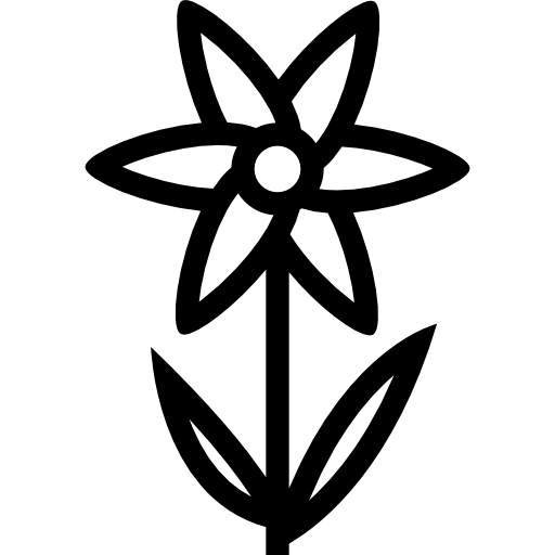 kwiat Coloring Lineal ikona
