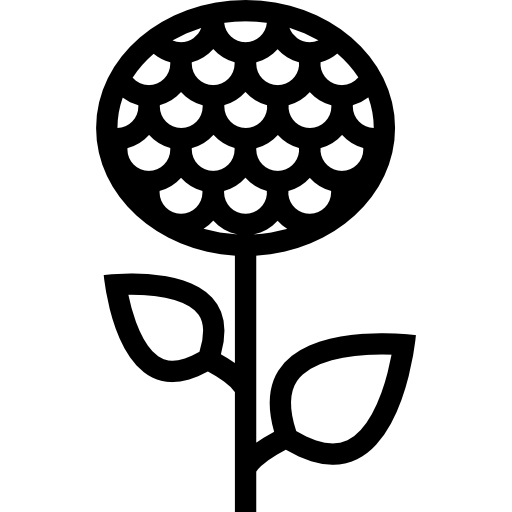 Flower Coloring Lineal icon