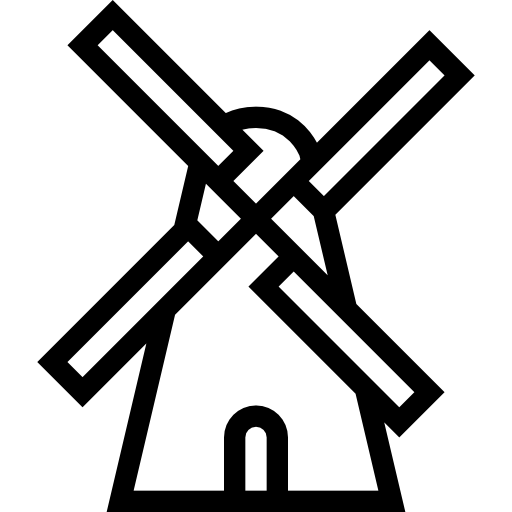 Mill Coloring Lineal icon