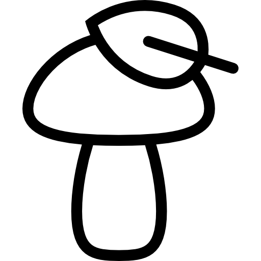 Mushroom Coloring Lineal icon