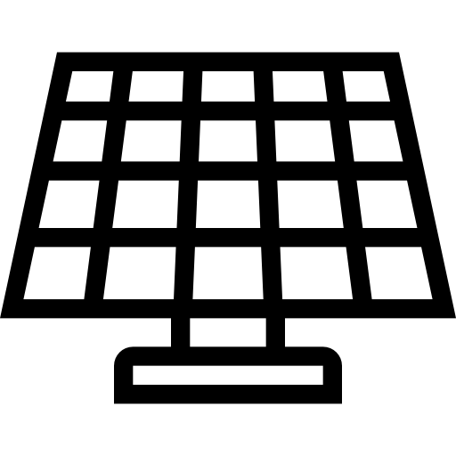 panel słoneczny Coloring Lineal ikona